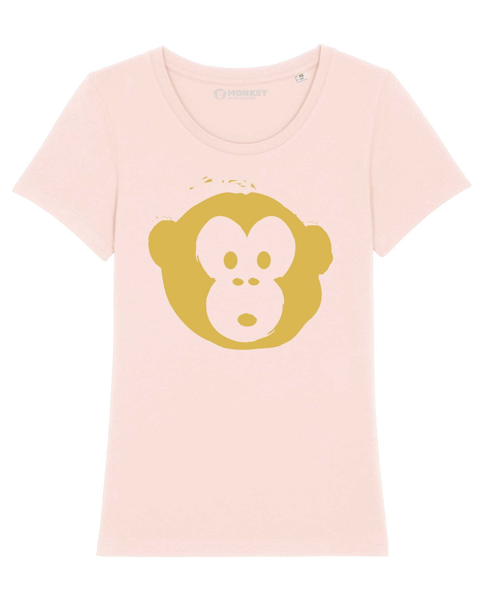 Damen T-shirt Gold Monkey Candy Pink Damen T-shirt Gold Monkey Candy Pink