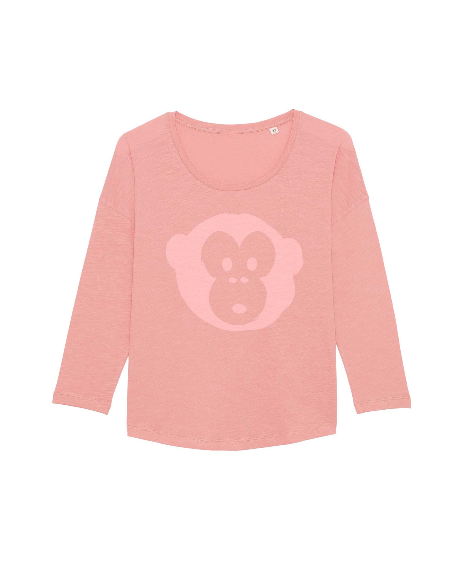 Damen Longsleeve Pink Monkey Damen Longsleeve Pink Monkey